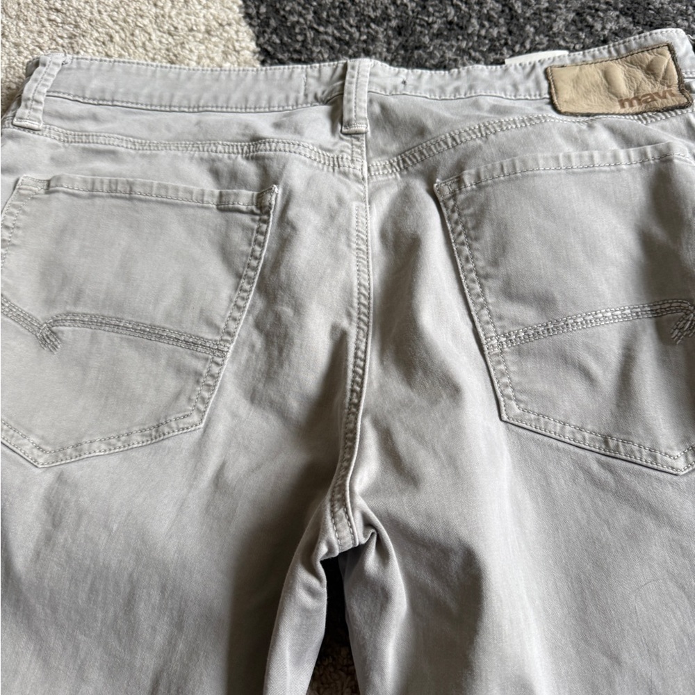 Mavi Matt Relaxed Straight Leg Jeans Mens 36 x 30 Tan Pants - Picture 4 of 9